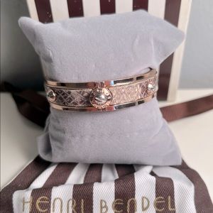 Henri Bendel Rose Gold Snake Bangle Bracelet - New!
